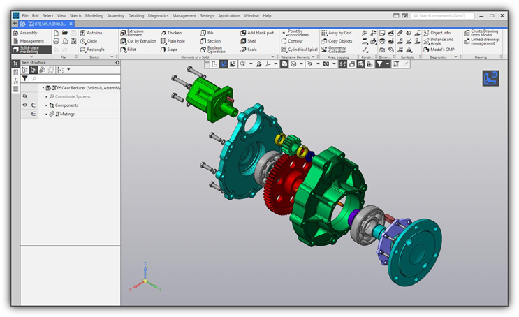 High Performance Parametric 3D CAD-Software: Kompas 3D